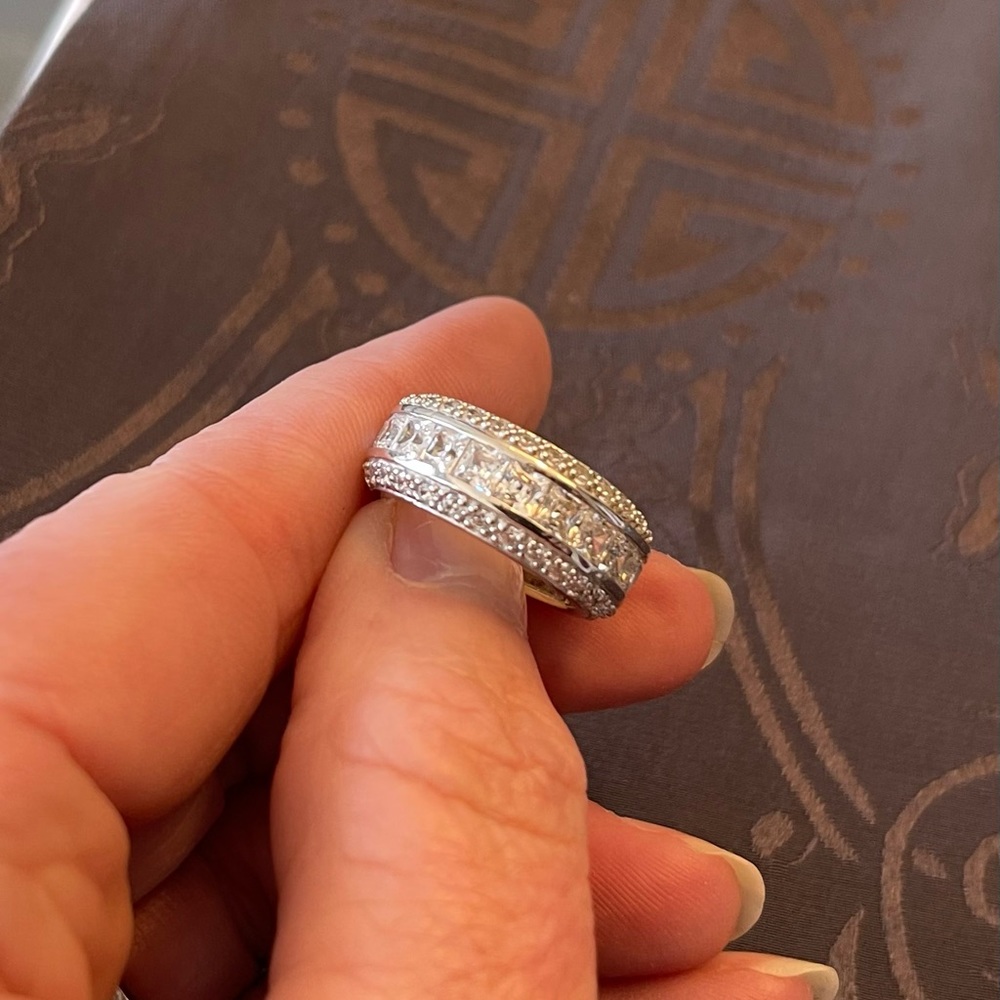 Cubic Zirconium Eternity Band